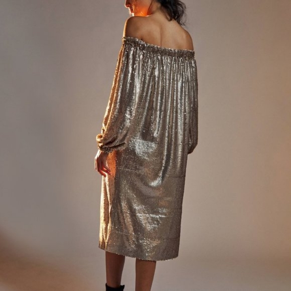 Anthropologie Mare Mare Calliope Sequin Midi - Picture 3 of 17